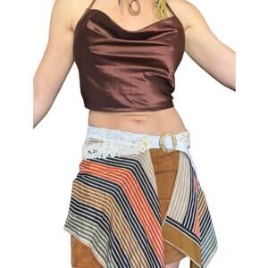 Handmade Silk Boho Festival Skirt Belt / Upcycled Fairy Wrap